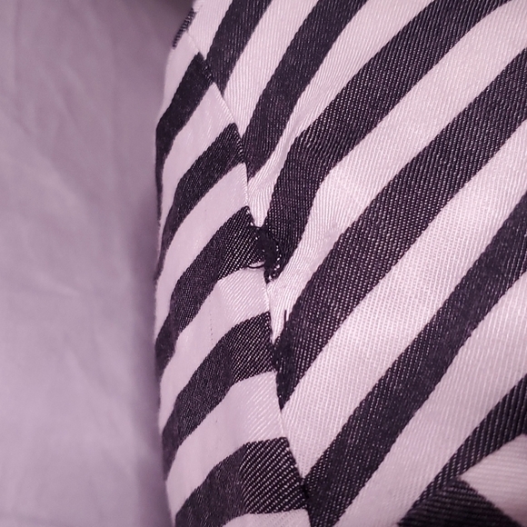 Cupcakes and Cashmere Small Striped Black and White Blazer w/ Button closure - Picture 7 of 11
